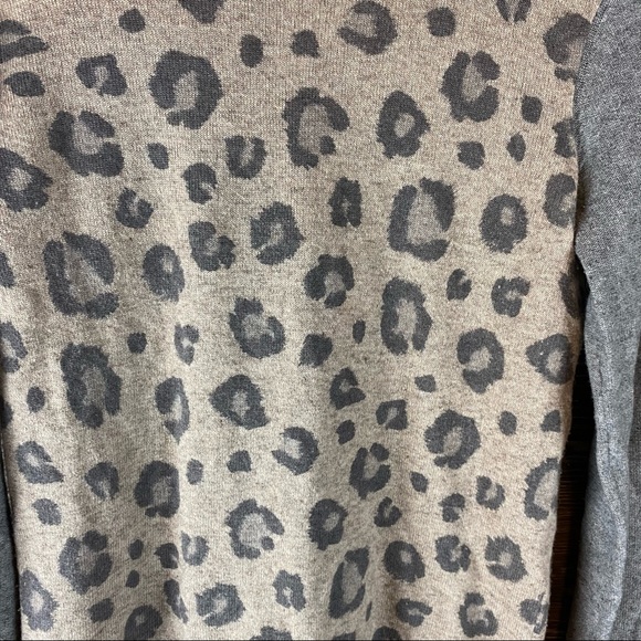 Rebecca Taylor Blocked Leopard print sweater aso Serena Van Der Woodsen Alt - Picture 4 of 7